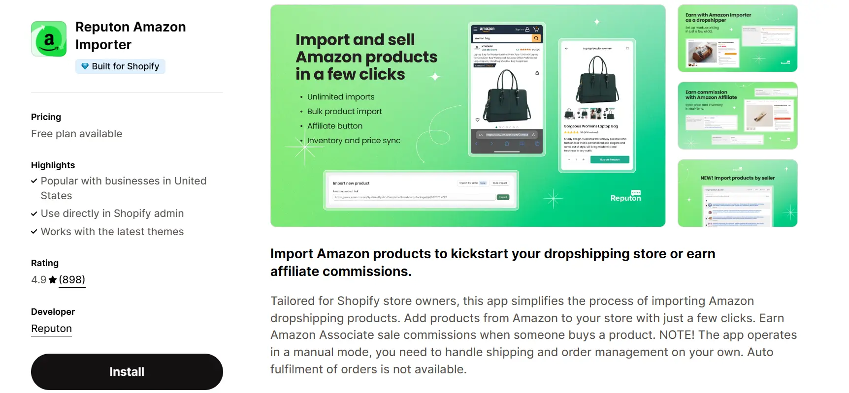 1. Reputon Amazon Importer
